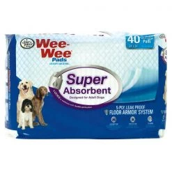Four Paws Wee-Wee Super Absorbent Pads 40Ct Wht 24