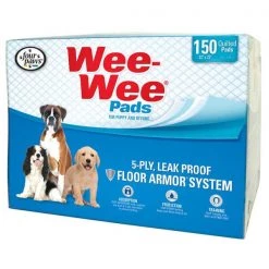 Four Paws Wee-Wee Pads 150Pcs Wht 22"x23"x0.1