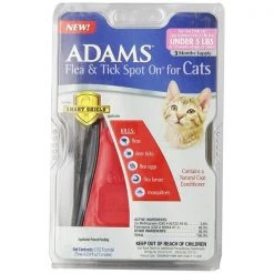 Adams Flea/Tick Spot on Cats Under 5 lbs. 3Mnt