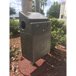 Dogipot Pole Mounted DOGVALET Pet Waste Receptac