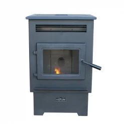 Cleveland Iron Works Pellet Stove, 1200 sq. ft, Medium, 60 lbs H