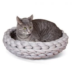 K&H Pet Products Knitted Pet Bed Gray 17x 17x 4