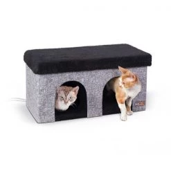 K&H Pet Products Thermo-Kitty Duplex Gray 12"x 24"x 12