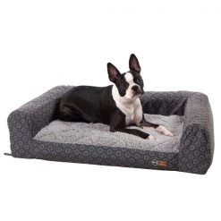 K&H Pet Products Air Sofa Pet Bed Geo Flower Small Gray 1