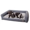 K&H Pet Products Air Sofa Pet Bed Geo Flower Medium Gray