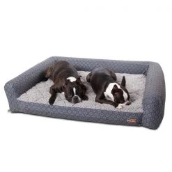 K&H Pet Products Air Sofa Pet Bed Geo Flower Medium Gray