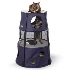 K&H Pet Products Kitty Tower Dark Denim 22"x 22"x 30