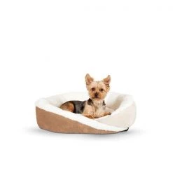 K&H Pet Products Huggy Nest Pet Bed Large Tan/Caramel 3