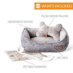 K&H Pet Products Mothers Heartbeat Heated Puppy Pet Bed