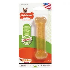Nylabone Moderate Chew Dog Chew Toy Chicken Petit
