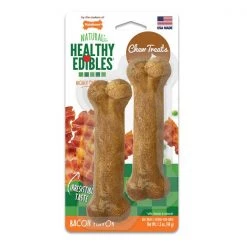 Nylabone Healthy Edibles Lng Lstng Bacon Treats P