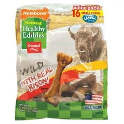 Nylabone Healthy Edibles Wild Chew Treats Bison S