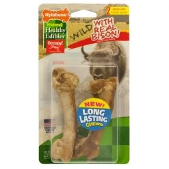 Nylabone Healthy Edibles Wild Chew Treats Bison M