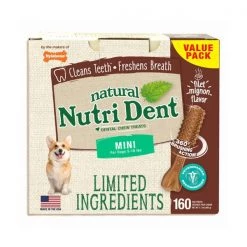 Nylabone Nutri Dent Dental Chews Filet Mignon Min