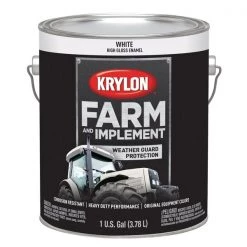 Krylon Farm/Implement; Gloss White; 128 oz. Gallon