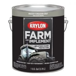 Krylon Farm/Implement; Massey Ferguson Gray; 128 oz. Gallon
