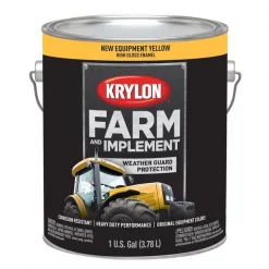 Krylon Farm/Implement; New Equipment Cat Yellow; 128 oz. Gallon