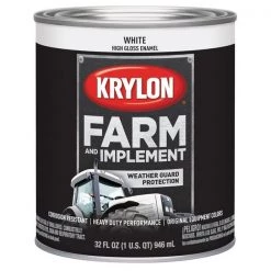 Krylon Farm/Implement; Gloss White; 32 oz. Quart