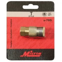 Milton Industries 1/4" Fem. Body T-Style