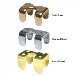 Jacks Imports Stamped Steel Rope Clamp BRASS PLTD 5/8"