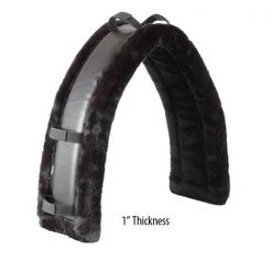 Jacks Imports Saddle Pad 48" Fleece BLACK
