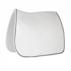 Jacks Imports Quilted Dressage Pad WH-BK-WH