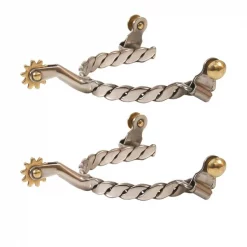 Jacks Imports Twisted Band Stainless Steel Spurs MENS