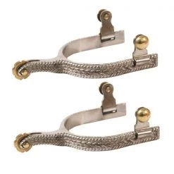 Jacks Imports Stainless Steel Rope Design Spurs