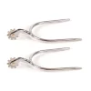 Jacks Imports Chrome Plated Quick Slip On Spurs LADIES
