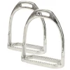 Jacks Imports Nickel Plated Hunting Stirrup Irons 3-1/2"