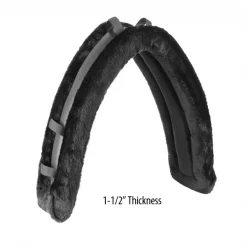 Jacks Imports Saddle Pad 48" Double Thick Fleece BLACK