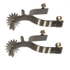 Jacks Imports Black Steel Jingle Bob Spurs