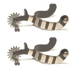 Jacks Imports Black Steel Jingle Bob Spurs