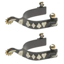 Jacks Imports Black Steel Spurs