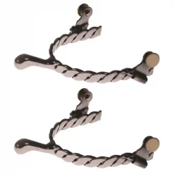Jacks Imports Stainless Steel Twisted Knob End Spurs LADIES
