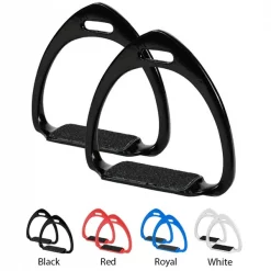 Jacks Imports Colored Aluminum Race Stirrups BLACK