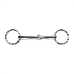 Jacks Imports Stainless Steel Loose Ring Snaffle Bit 5-1/2"