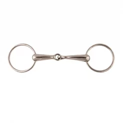 Jacks Imports Stainless Steel Loose Ring Snaffle Bit 5"