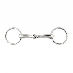 Jacks Imports Stainless Steel Loose Ring Snaffle Bit 5-1/2"