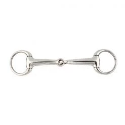 Jacks Imports Stainless Steel Hollow Eggbutt Bradoon Bit 5-3/4"