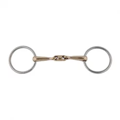 Jacks Imports German Silver Elliptical Link Bradoon Bit 5-3/4"