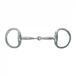 Jacks Imports Stainless Steel Copper Overlay Eggbutt Snaffle Bit 5-1/4"