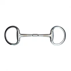 Jacks Imports Stainless Steel Copper Inlay Eggbutt Snaffle Bit 5-1/4"