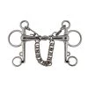 Jacks Imports Stainless Steel Elliptical Link Pelham Bit 5"