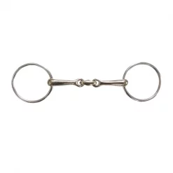 Jacks Imports German Silver Horizontal Elliptical Link Bradoon Bit 5-1/4"