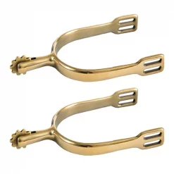 Jacks Imports German Silver Mens Mild Rowel Spurs