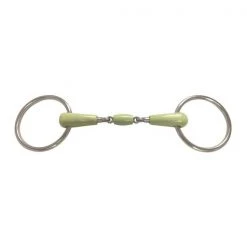 Jacks Imports Apple Mouth Double Jointed Ring Snaffle Bit 5"