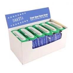 Desert Equestrian Dakota Star Show Pocket Brush Green & White 5"