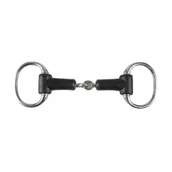 Jacks Imports Rubber Jointed Eggbutt Snaffle Bit 5"
