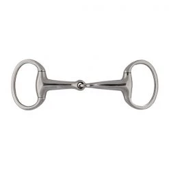 Jacks Imports Solid Jointed Mouth Eggbutt Snaffle Bit 5"